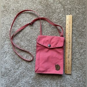 Fjallraven Pocket Shoulder Bag Crossbody Coral Pink